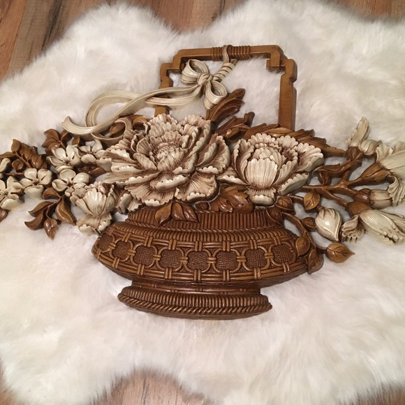 Vintage Other - Vintage Mid Century Plastic Wall Flower Basket